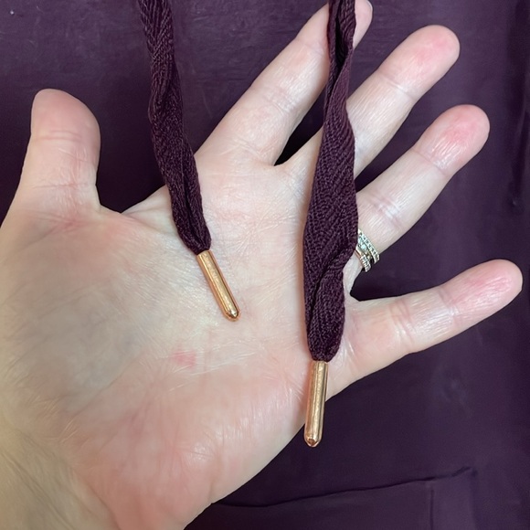 Xersion size Large Super Soft Maroon Hooded Tunic Length Sweatshirt with Pockets - Picture 6 of 10